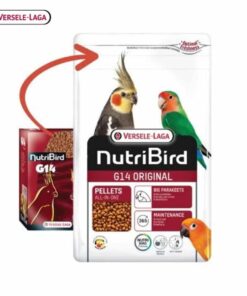 NutriBird G14 original 1kg., 6 pcs (อาหารเม็ดสำเร็จรูป นกพาราคีทขนาดใหญ่)