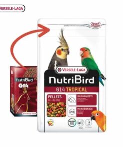 NutriBird G14 tropical 1kg., 6 pcs (อาหารเม็ดสำเร็จรูป นกพาราคีทขนาดใหญ่)