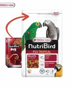 NutriBird P15 tropical 1kg., 6pcs (อาหารเม็ดสำเร็จรูป นกปากขอ)