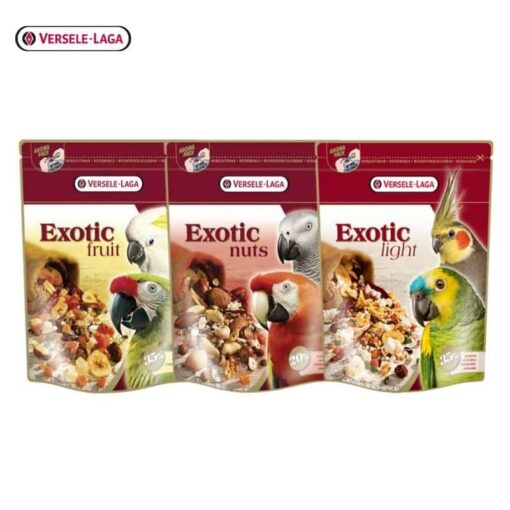 Prestige parrots exotic ขนมนกแก้ว 3 รสชาติ สำหรับนกแก้วขนาดเล็ก - ขนาดใหญ่ นกแก้ว นกค๊อกคาเทล นกแอฟริกันเกรย์