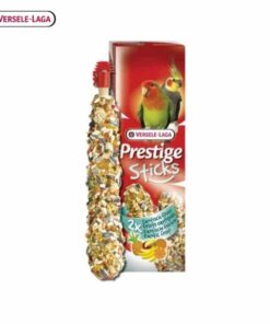 Stick big parakeets exotic fruit 140g, 8pcs (ขนมนกพาราคีท รสผลไม้)