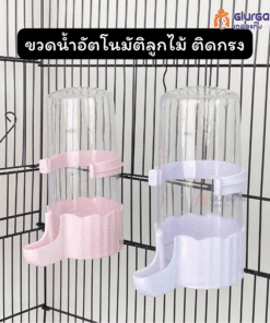 ขวดน้ำอัตโนมัติลูกไม้ ติดกรง 495 ml สำหรับสัตว์เลี้ยง