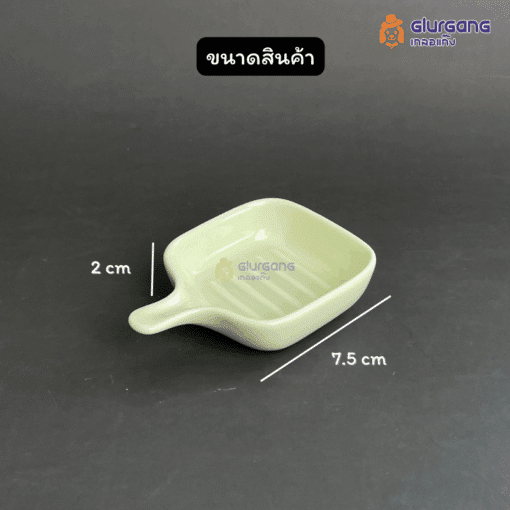 ถ้วยเซรามิกสี่เหลี่ยม มีด้ามจับ เซรามิกหนา แข็งแรง - Image 2